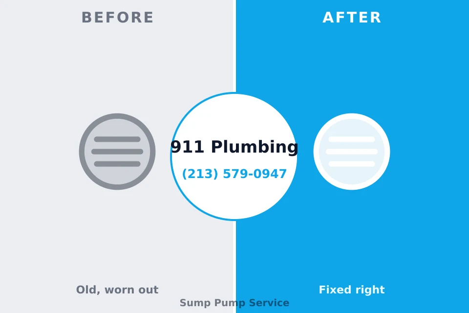 Before and after: plumbing repair Port Edwards, WI
